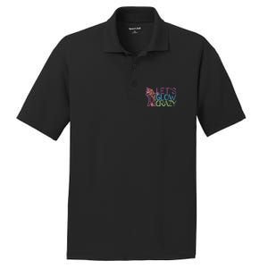 Lets Glow Crazy Glow Party 80s Retro Unicorn Party PosiCharge RacerMesh Polo