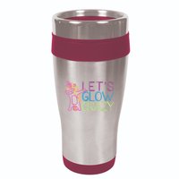 Lets Glow Crazy Glow Party 80s Retro Unicorn Party 16oz Travel Tumbler