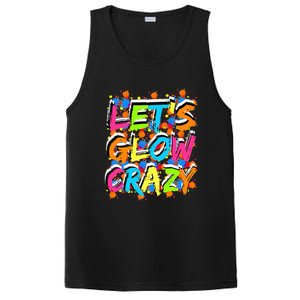 Let's Glow Crazy Outfit Retro Colorful Party Lovers PosiCharge Competitor Tank