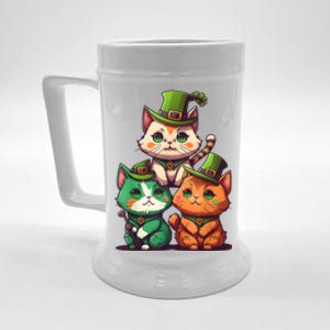 Leprechaun Gnome Cats St Patricks Day Cat Lover Beer Stein