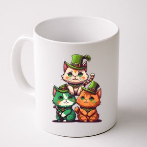 Leprechaun Gnome Cats St Patricks Day Cat Lover Coffee Mug