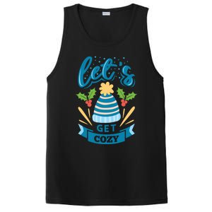 Lets Get Cozy Christmas Santa Holiday Xmas Gift PosiCharge Competitor Tank