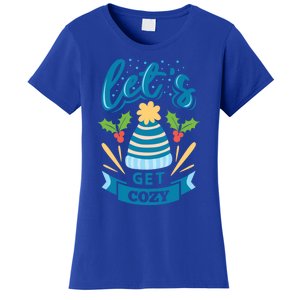 Lets Get Cozy Christmas Santa Holiday Xmas Gift Women's T-Shirt