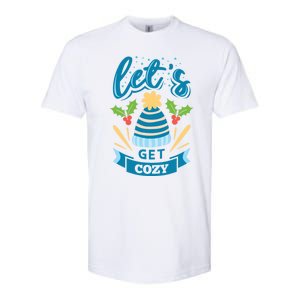 Lets Get Cozy Christmas Santa Holiday Xmas Gift Softstyle CVC T-Shirt