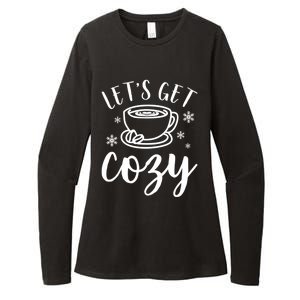 LetS Get Cozy Coffee Merry Christmas Winter Holiday Season Gift Womens CVC Long Sleeve Shirt