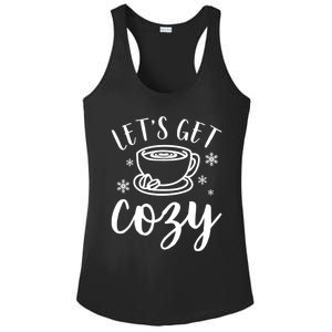 LetS Get Cozy Coffee Merry Christmas Winter Holiday Season Gift Ladies PosiCharge Competitor Racerback Tank