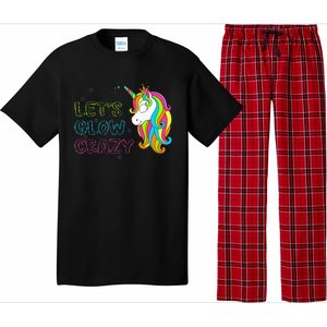 Let's Glow Crazy Glow Party Unicorn Lover Birthday Pajama Set