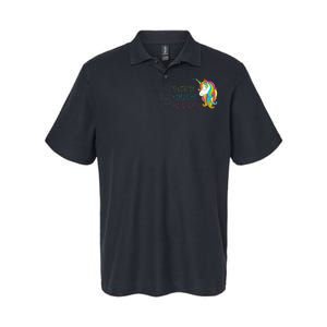 Let's Glow Crazy Glow Party Unicorn Lover Birthday Softstyle Adult Sport Polo