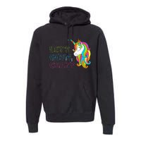 Let's Glow Crazy Glow Party Unicorn Lover Birthday Premium Hoodie