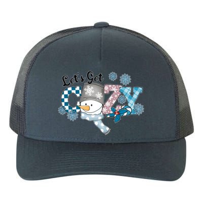 LetS Get Cozy Winter Christmas Snow Gift Yupoong Adult 5-Panel Trucker Hat