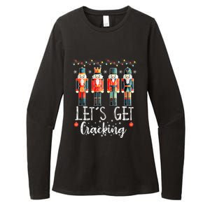 LetS Get Cracking Christmas Nutcracker Ballet Womens CVC Long Sleeve Shirt