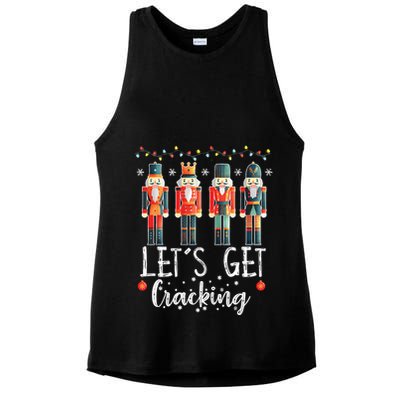 Lets Get Cracking Christmas Nutcracker Ballet Ladies PosiCharge Tri-Blend Wicking Tank