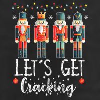 Lets Get Cracking Christmas Nutcracker Ballet 7 Panel Mesh Trucker Snapback Hat