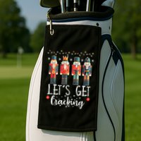 Lets Get Cracking Christmas Nutcracker Ballet Golf Towel
