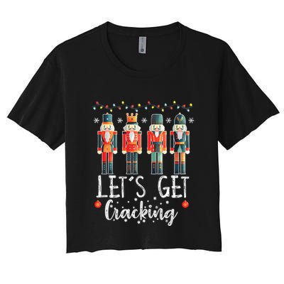 Lets Get Cracking Christmas Nutcracker Ballet Crop Top
