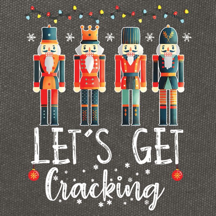 Lets Get Cracking Christmas Nutcracker Ballet Cotton Canvas Backpack
