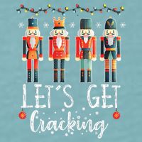 Lets Get Cracking Christmas Nutcracker Ballet Sueded Cloud Jersey T-Shirt