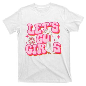 Let's Go Cowgirl Hat Cowboy Boots Bachelorette Party T-Shirt