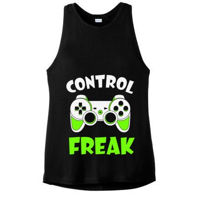 Large Game Console Controller Control Freak Gift Ladies PosiCharge Tri-Blend Wicking Tank