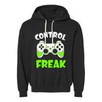 Large Game Console Controller Control Freak Gift Garment-Dyed Fleece Hoodie