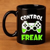 Large Game Console Controller Control Freak Gift 11oz C Handle Ceramic Mug