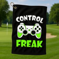 Large Game Console Controller Control Freak Gift Golf Towel