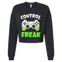 Large Game Console Controller Control Freak Gift Cropped Pullover Crew