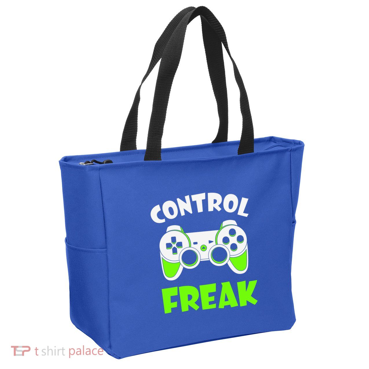 Large Game Console Controller Control Freak Gift Zip Tote Bag