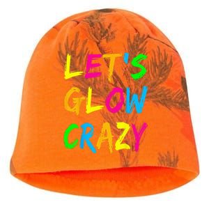 Lets Glow Crazy Glow Party 80s Retro Costume Party Lover Kati - Camo Knit Beanie