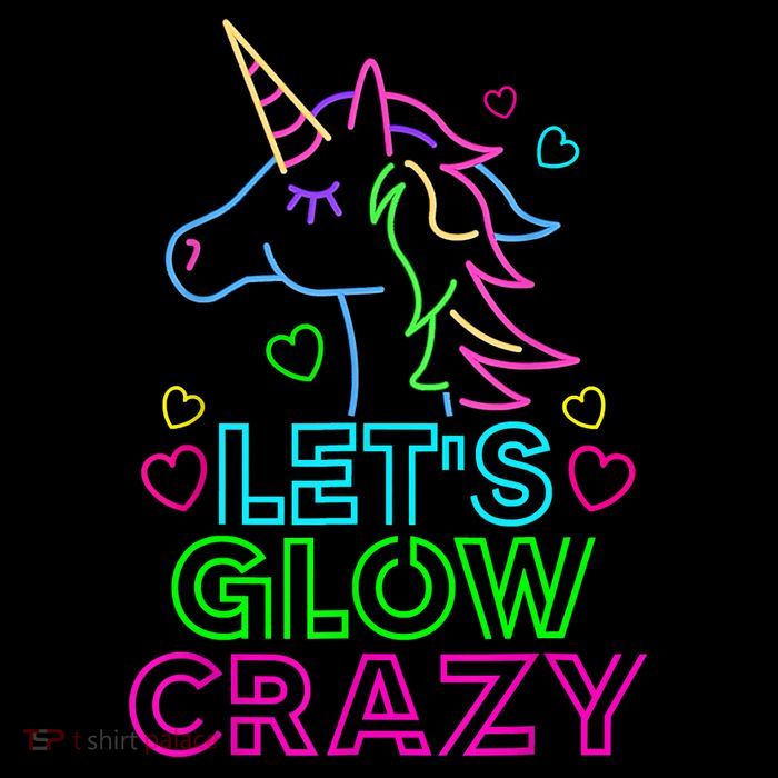 Let's Glow Crazy Glow Party 80s Retro Unicorn Costume Funny Bucket Hat