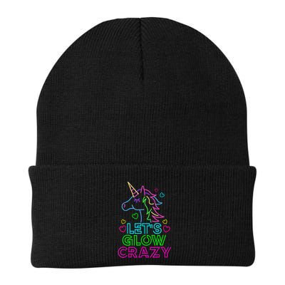Let's Glow Crazy Glow Party 80s Retro Unicorn Costume Funny Beanie