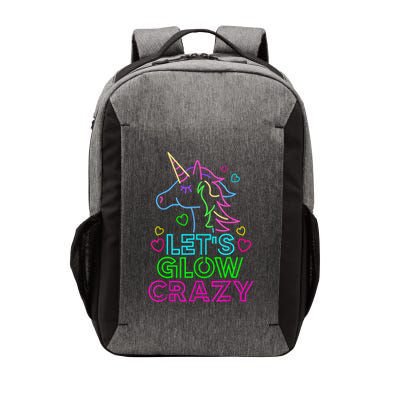 Let's Glow Crazy Glow Party 80s Retro Unicorn Costume Funny Vector Backpack
