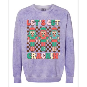 LetS Get Crackin Nutcracker Print Colorblast Crewneck Sweatshirt