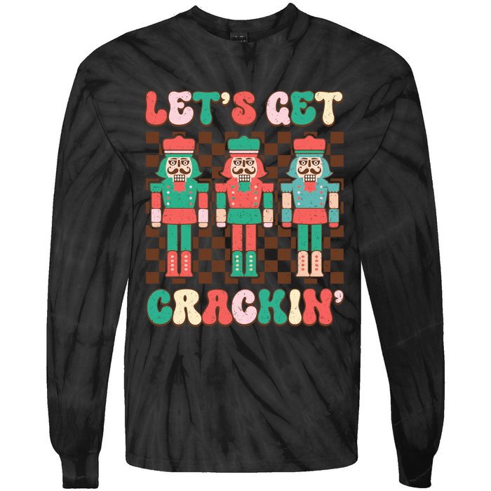 LetS Get Crackin Nutcracker Print Tie-Dye Long Sleeve Shirt