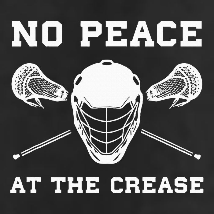 Lacrosse Goalie Crease Funny Lax 7 Panel Mesh Trucker Snapback Hat