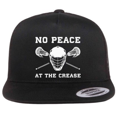 Lacrosse Goalie Crease Funny Lax Flatbill Hat