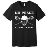 Lacrosse Goalie Crease Funny Lax Premium T-Shirt