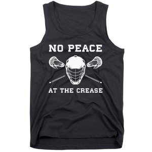 Lacrosse Goalie Crease Funny Lax Tank Top