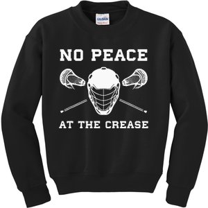 Lacrosse Goalie Crease Funny Lax Kids Sweatshirt