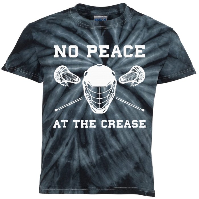 Lacrosse Goalie Crease Funny Lax Kids Tie-Dye T-Shirt