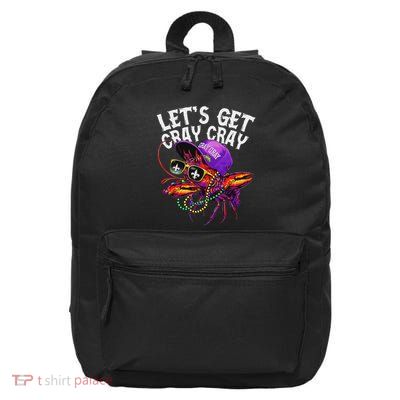 LetS Get Cray Dabbing Crawfish Mardi Gras Women 16 in Basic Backpack