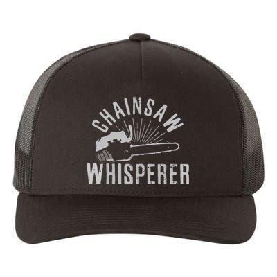 Lumberjack Gift Chainsaw Whisperer Logger Tree Cutter Funny Yupoong Adult 5-Panel Trucker Hat