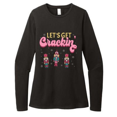 Lets Get Crackin Three Nutcrackers Christmas Womens CVC Long Sleeve Shirt