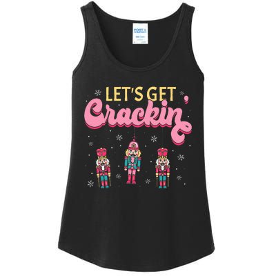 Lets Get Crackin Three Nutcrackers Christmas Ladies Essential Tank