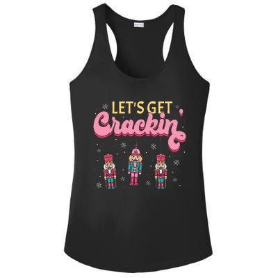 Lets Get Crackin Three Nutcrackers Christmas Ladies PosiCharge Competitor Racerback Tank