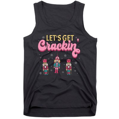 Lets Get Crackin Three Nutcrackers Christmas Tank Top