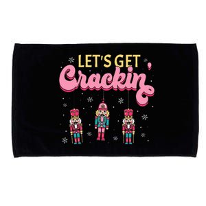 Lets Get Crackin Three Nutcrackers Christmas Microfiber Hand Towel