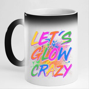 Let's Glow Crazy 11oz Black Color Changing Mug