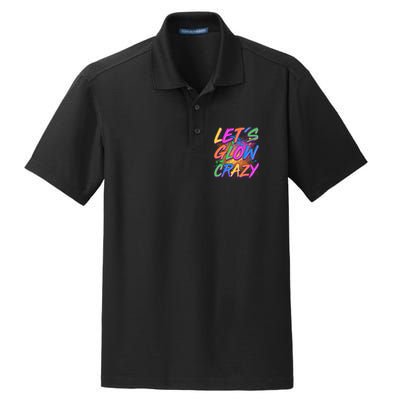 Let's Glow Crazy Dry Zone Grid Polo