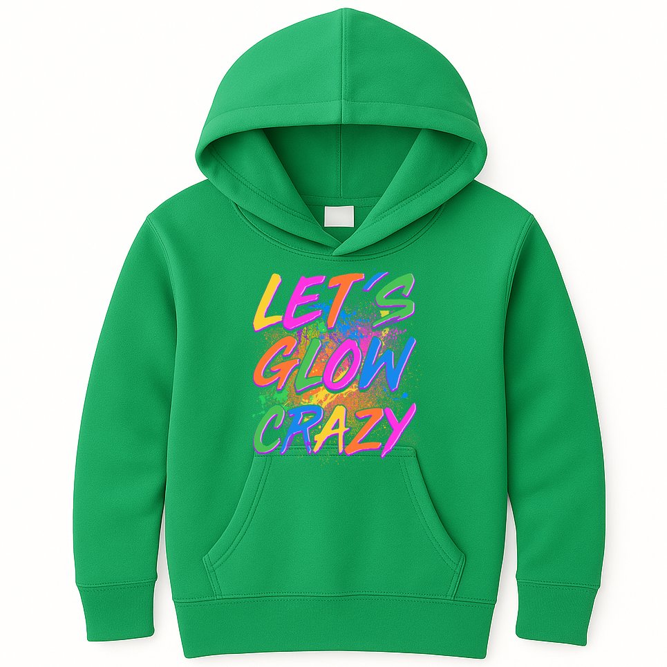 Let's Glow Crazy Kids Hoodie
